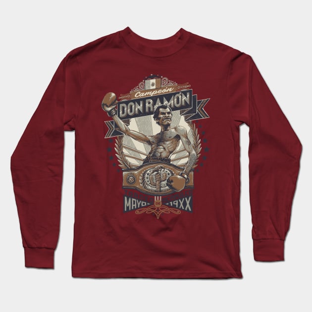 Don Ramón Luchador Long Sleeve T-Shirt by Rodrigo_Gafa